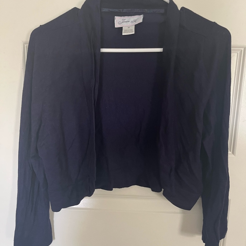 Jessica Howard Deep Blue Women's Shrug